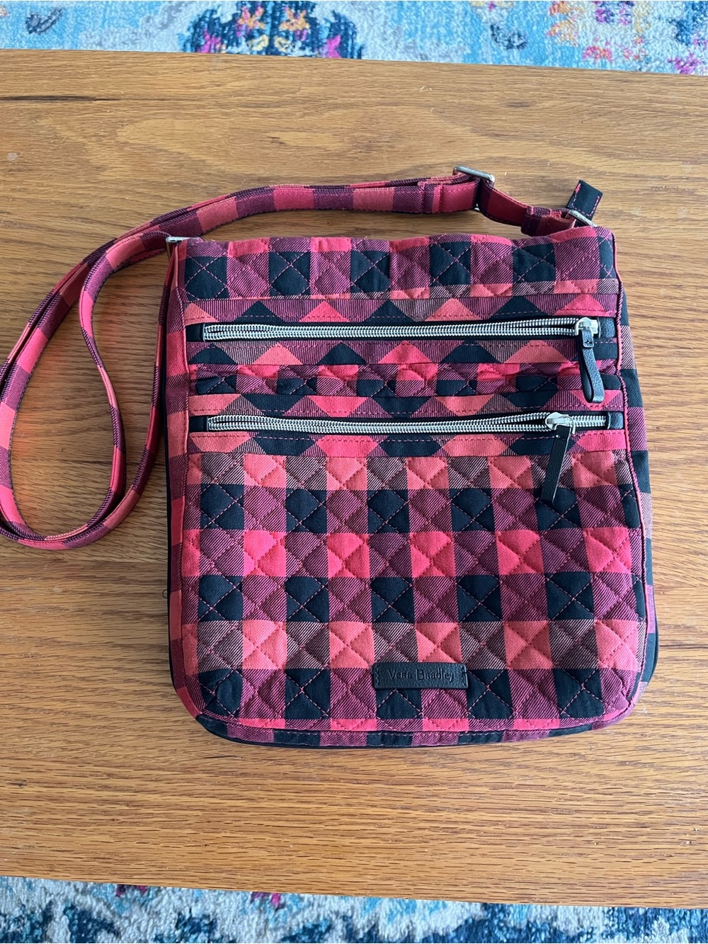 Vera Bradley Triple Zipper Hipster Crossbody Bag